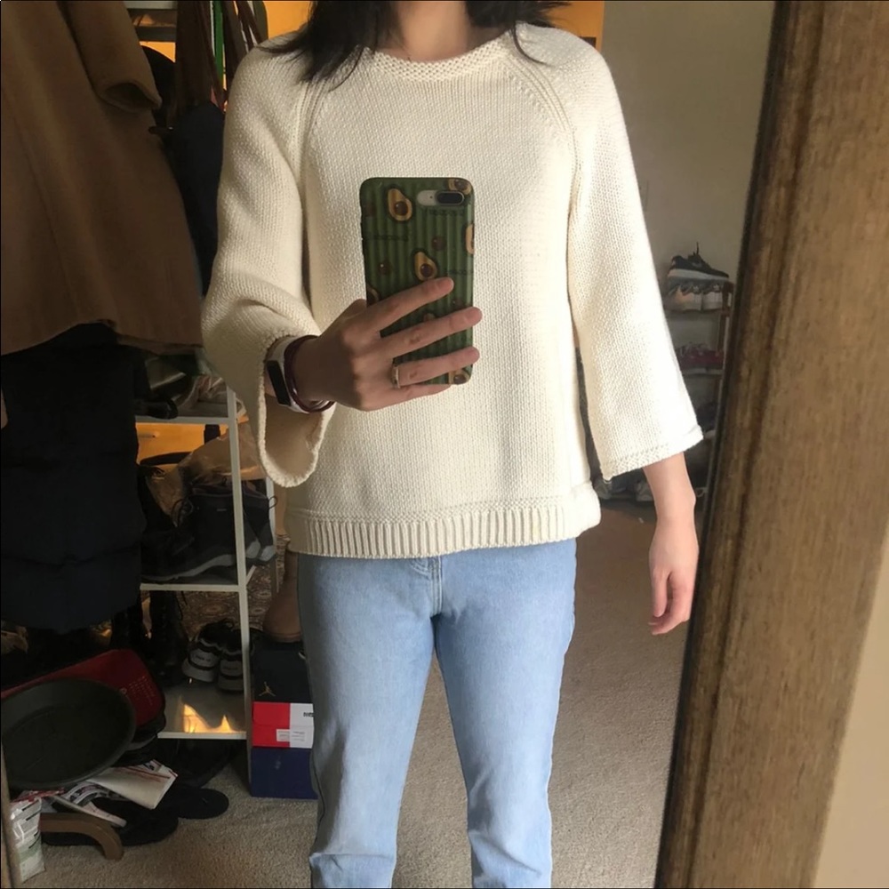 Loft white sweater